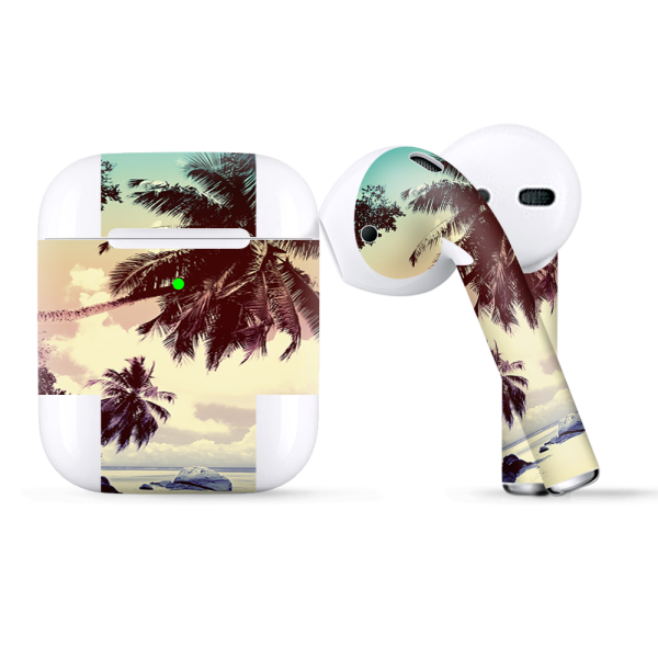Faded Beach Palm Tree Tropical | Skin For Apple AirPods Online now