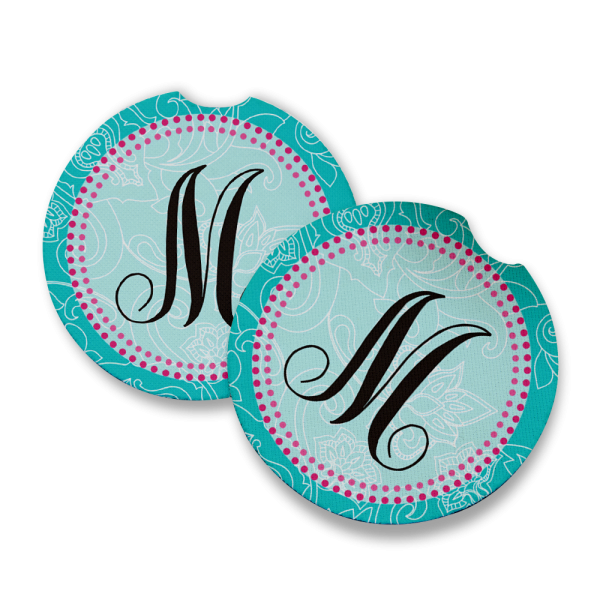 Monogram M Car Coaster Online