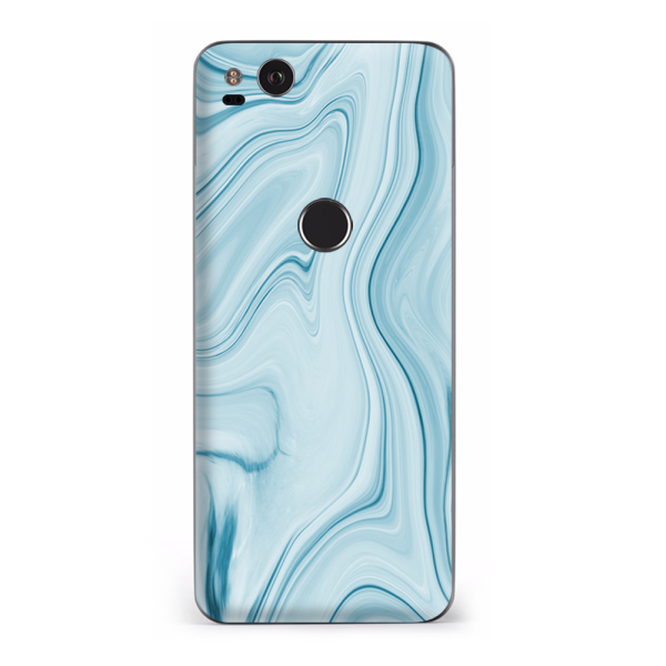 Baby Blue Ice Swirl Marble | Skin For Google Pixel 2 Online now