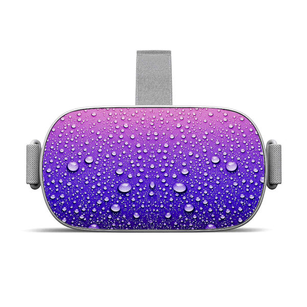 Waterdrops On Purple | Skin For Oculus Go VR Supply