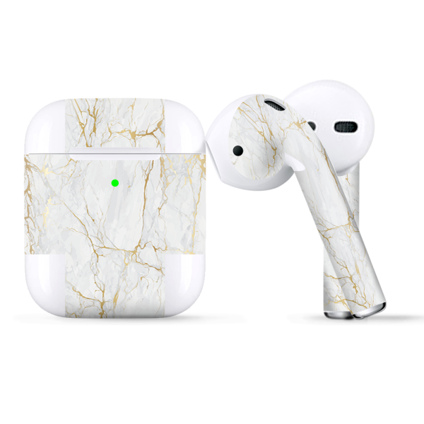 Marble White Gold Flake Granite | Skin For Apple AirPods Discount