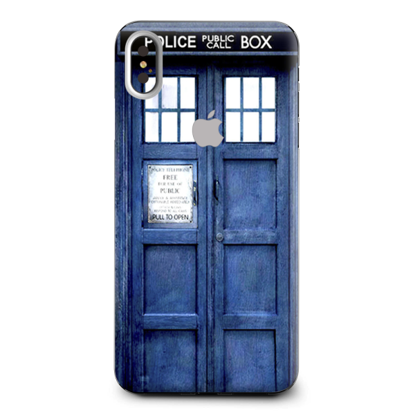 Phone Booth, Tardis Call Box Apple iPhone XS Max Skin on Sale