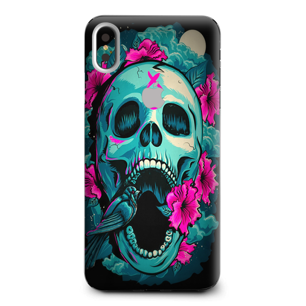 Skull Dia De Los Muertos Design Bird Apple iPhone XS Max Skin Discount