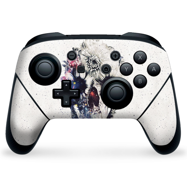 Flower Skull | Skin For Nintendo Switch Pro Controller on Sale