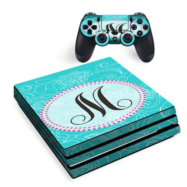 Monogram Letter M Sony PS4 Pro Skin Hot on Sale