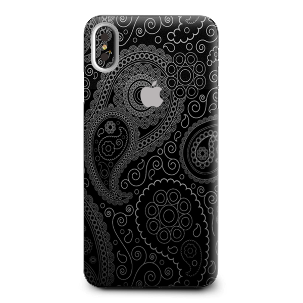 Paisley Black Apple iPhone XS Max Skin on Sale