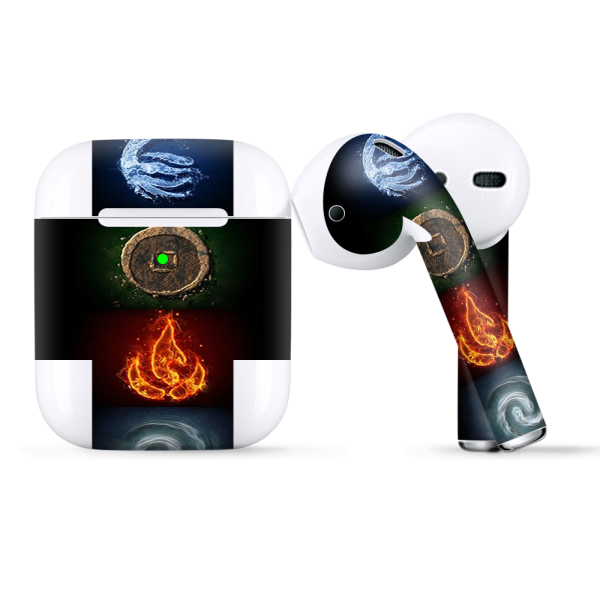 Elements Water Earth Fire Air | Skin For Apple AirPods Supply