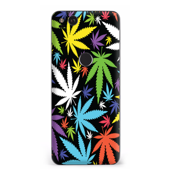 Colorful Weed Leaves Leaf | Skin For Google Pixel 2 Cheap