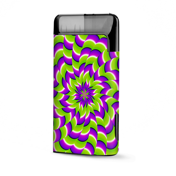 Purple Green Hippy Trippy Psychedelic Motion Swirl | Skin For Suorin Air Plus Online now