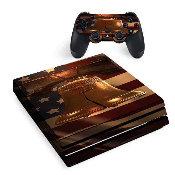 Liberty Bell America Strong Sony PS4 Pro Skin Hot on Sale