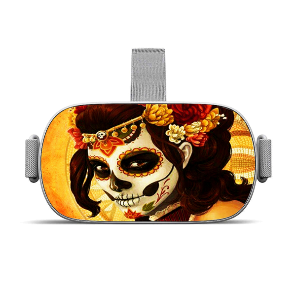 Skull Girl Dia De Los Muertos Paint | Skin For Oculus Go VR For Cheap