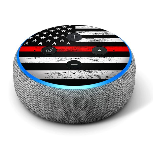 Thin Red Line | Skin For Amazon Echo Dot 3rd Generation on Sale