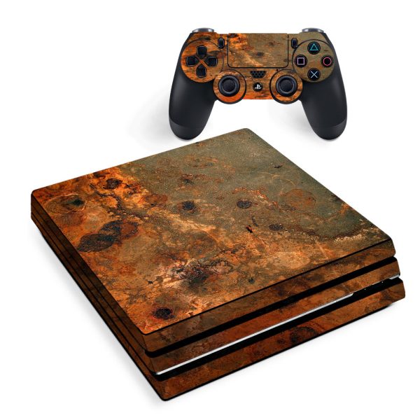 Rusty Metal Panel Steel Rusted Sony PS4 Pro Skin on Sale