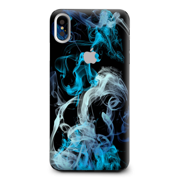 Blue Green White Smok Apple iPhone XS Max Skin For Sale