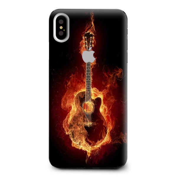 Guitar In Flames Apple iPhone XS Max Skin Online now