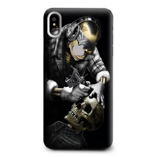 Skeleton Tattooer Apple iPhone XS Max Skin Cheap