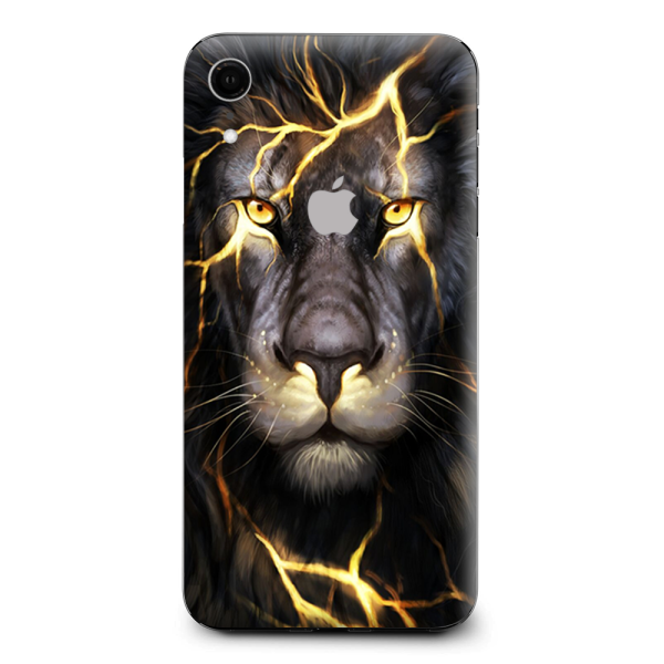 Lion Gold Lightening Fierce Apple iPhone XR Skin on Sale