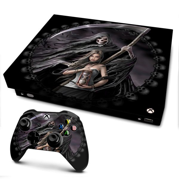 Anne Stokes Summon Reaper | Skin Decal Vinyl Wrap for xBox One X Console & Controller Online