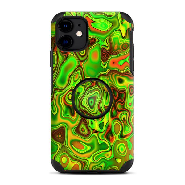 Green Glass Trippy Psychedelic | Skin For Otter Pop Symmetry for iPhone 11 Online Sale