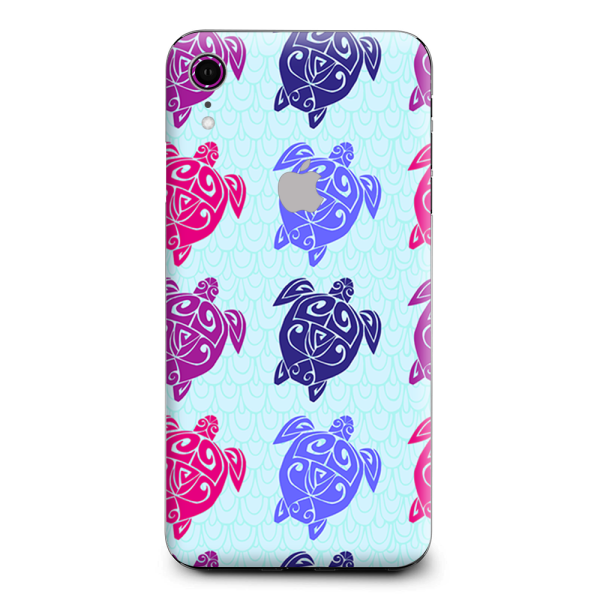 Turtles Colored Hawaiian Apple iPhone XR Skin Online