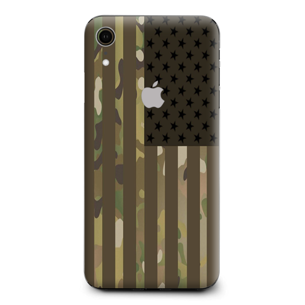 American Flag Camo Military Service Usa Desert Apple iPhone XR Skin Online