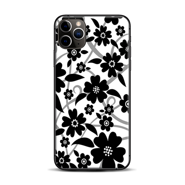 Black White Flower Print | Skin For Apple iPhone 11 Pro Max Cheap
