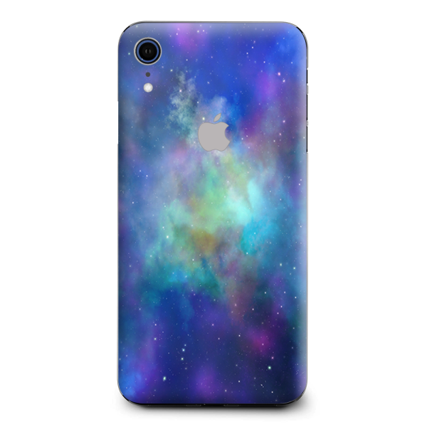 Lavender Blue Purple Galaxy Apple iPhone XR Skin For Cheap