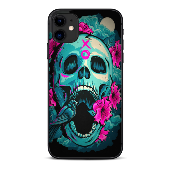 Skull Dia De Los Muertos Design Bird | Skin For Apple iPhone 11 Fashion