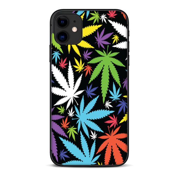Colorful Weed Leaves Leaf | Skin For Apple iPhone 11 Online now