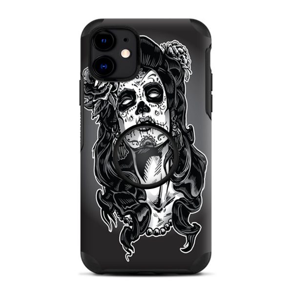 Sugar Skull Girl Dia De Los Meurtos | Skin For Otter Pop Symmetry for iPhone 11 Fashion
