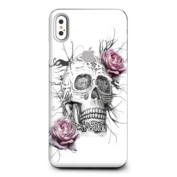 Roses In Skull Apple iPhone XS Max Skin Discount