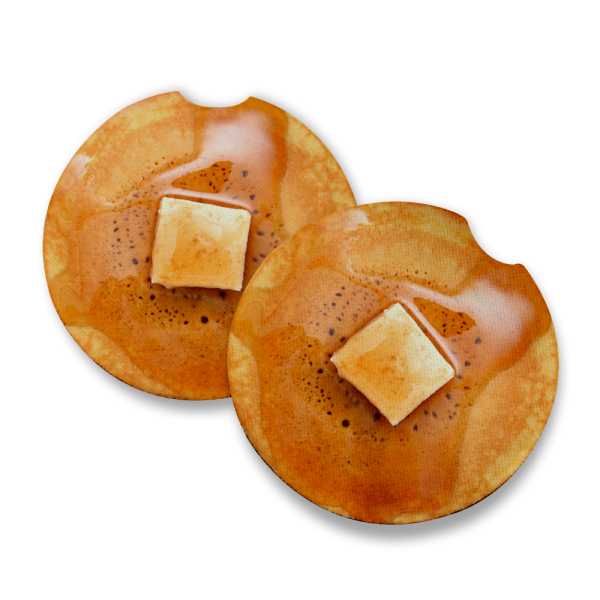Pancake Stack Butter Syrup | Car Coaster For Cheap