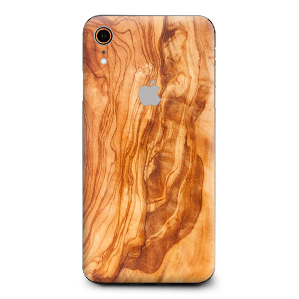 Marble Wood Design Cherry Mahogany Apple iPhone XR Skin Fashion