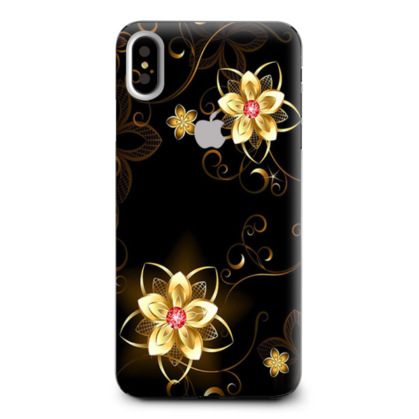 Glowing Flowers Abstract Apple iPhone XS Max Skin Hot on Sale
