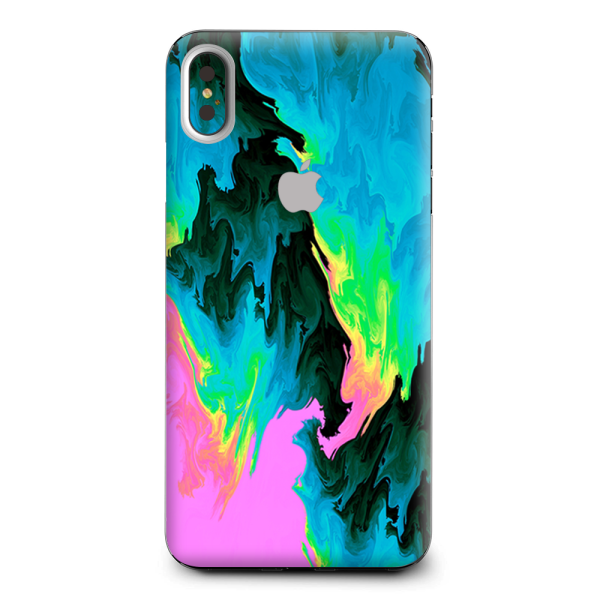 Water Colors Trippy Abstract Pastel Preppy Apple iPhone XS Max Skin For Sale