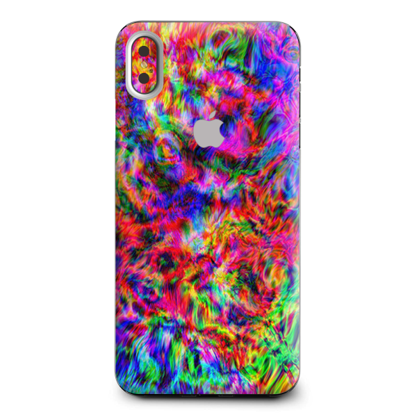 Tye Dye Fibers Felt Tie Die Colorful Apple iPhone XS Max Skin Online