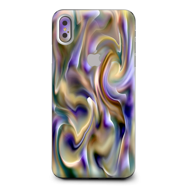 Resin Swirl Opalescent Oil Slick Apple iPhone XS Max Skin Hot on Sale