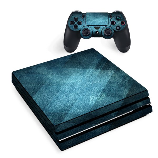 Blue Grunge Sony PS4 Pro Skin Sale