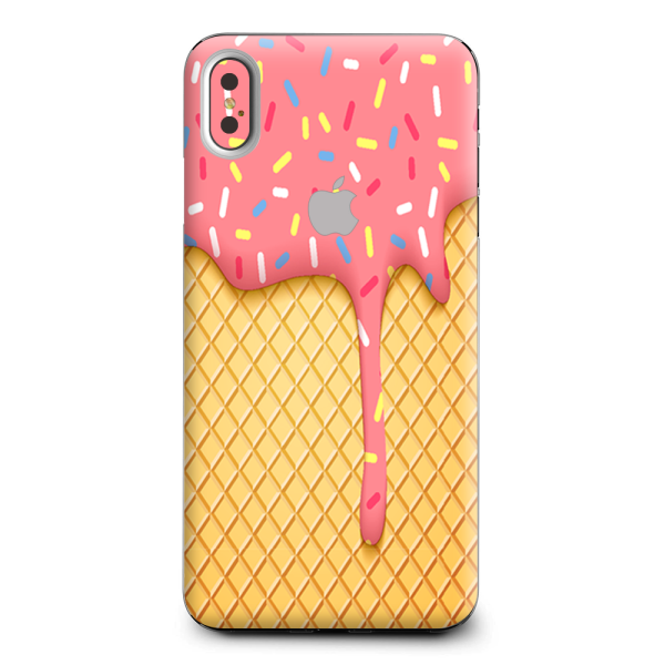 Ice Cream Cone Pink Sprinkles Apple iPhone XS Max Skin Online Sale