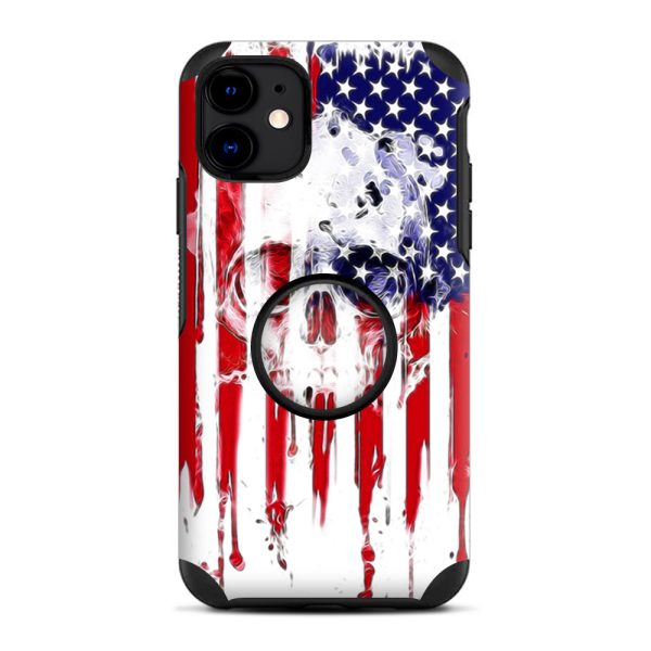 U.S.A. Flag Skull Drip | Skin For Otter Pop Symmetry for iPhone 11 Fashion