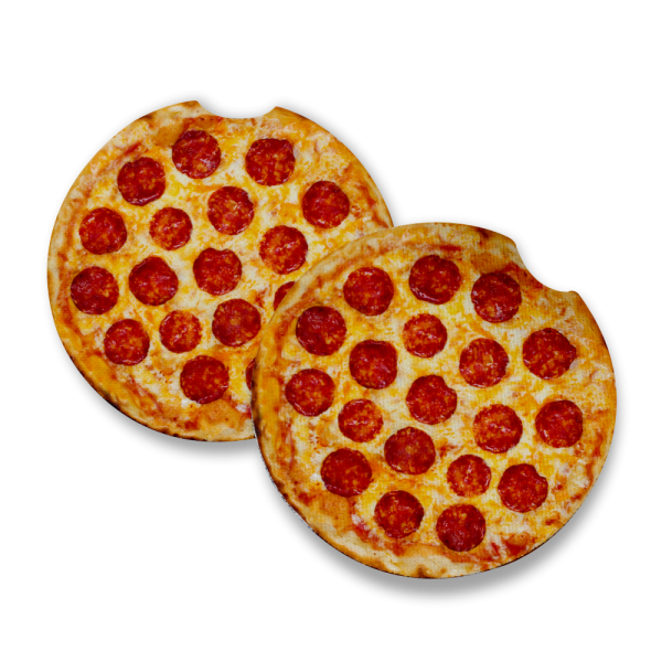 Pepperoni Pizza Pie | Car Coaster Online now