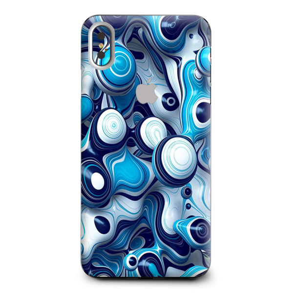 Mixed Blue Bubbles Glass Apple iPhone XS Max Skin Online Hot Sale