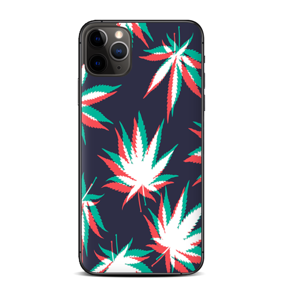 3D Holographic Weed Pot Leaf | Skin For Apple iPhone 11 Pro For Sale