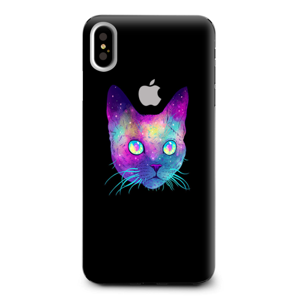 Colorful Galaxy Space Cat Apple iPhone XS Max Skin Online