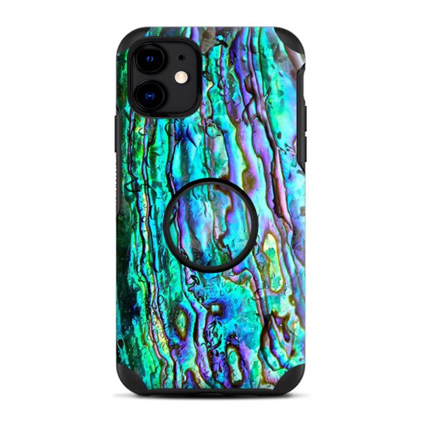 Abalone Ripples Green Blue Purple | Skin For Otter Pop Symmetry for iPhone 11 Cheap