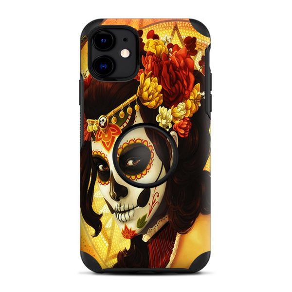 Skull Girl Dia De Los Muertos Paint | Skin For Otter Pop Symmetry for iPhone 11 Hot on Sale