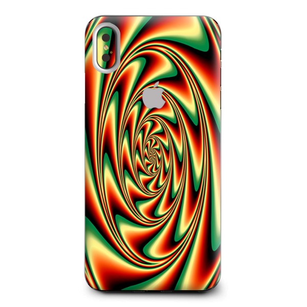 Trippy Motion Moving Swirl Illusion Apple iPhone XS Max Skin For Cheap