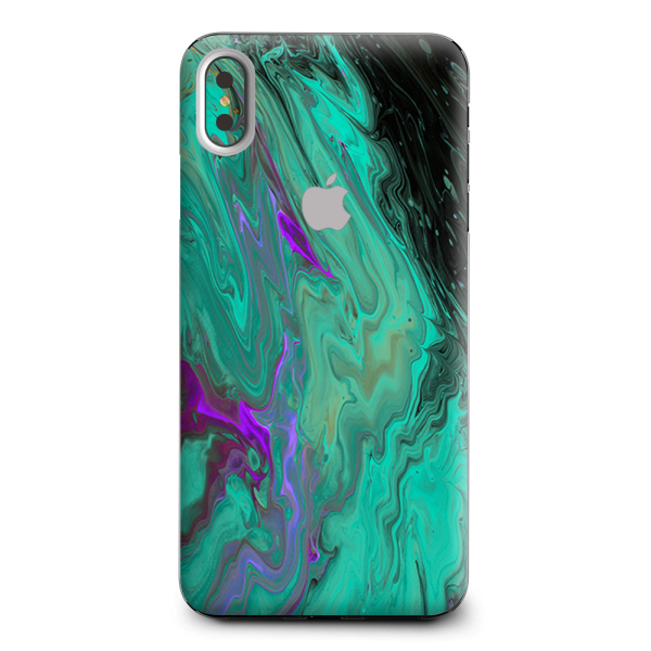 Paint Swirls Abstract Watercolor Apple iPhone XS Max Skin Fashion