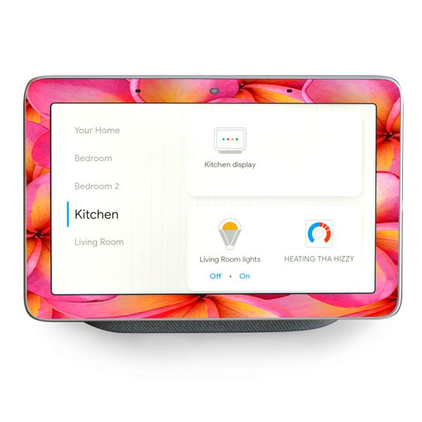 Plumerias Pink Flowers Google Home Hub Skin Sale