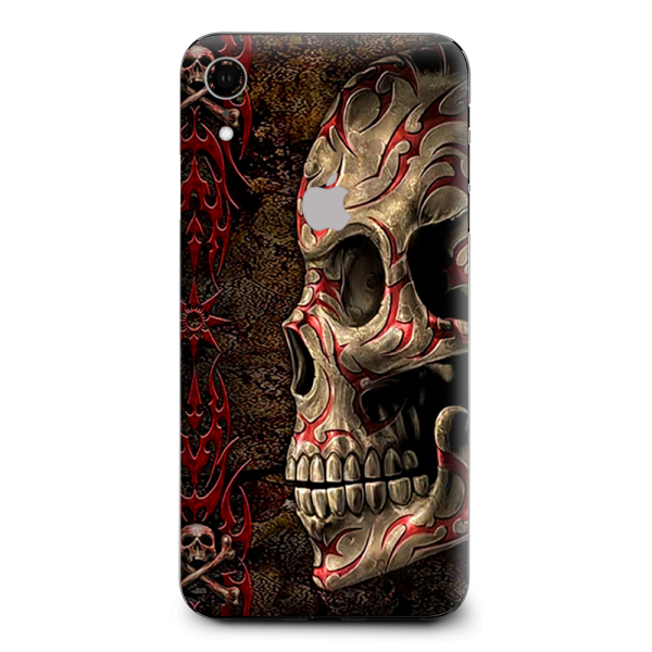 Wicked Evil Tribal Skull Tattoo Apple iPhone XR Skin Cheap